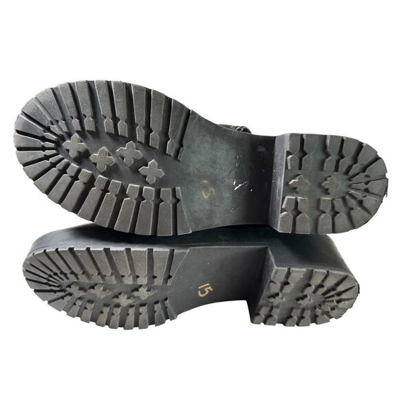 American Eagle combat boots with fur, women's size 10 - Picture 4 of 6